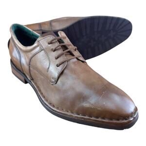 Galizio Torresi Men’s Brown Leather Dress Shoes Oxford Size US 9|42 EU